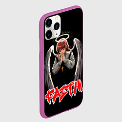 Чехол iPhone 11 Pro матовый Makima faith - Chainsaw man, цвет: 3D-фиолетовый — фото 2