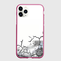 Чехол iPhone 11 Pro матовый Одинокий борец на просторах, цвет: 3D-малиновый