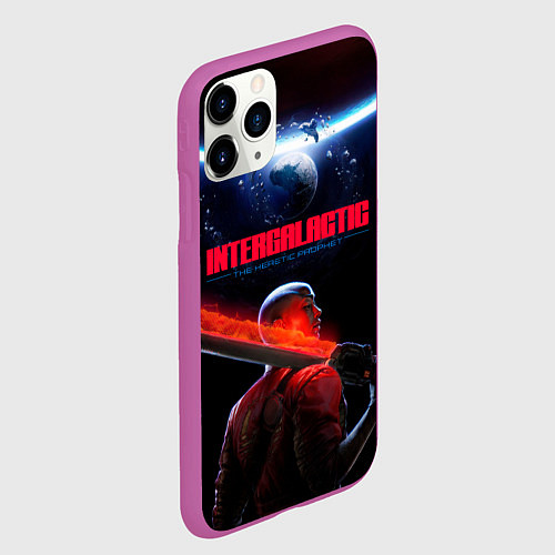 Чехол iPhone 11 Pro матовый Героиня Intergalactic the heretic prophet / 3D-Фиолетовый – фото 2