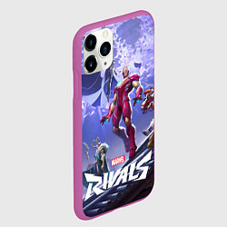 Чехол iPhone 11 Pro матовый Герои Marvel rivals, цвет: 3D-фиолетовый — фото 2