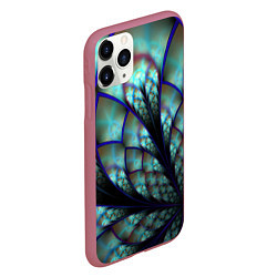 Чехол iPhone 11 Pro матовый Абстракция неон, цвет: 3D-малиновый — фото 2