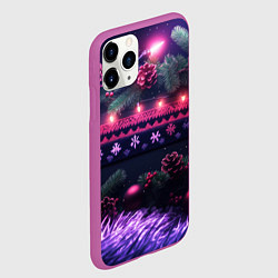 Чехол iPhone 11 Pro матовый Праздничное настроение, цвет: 3D-фиолетовый — фото 2
