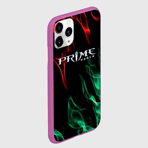 Чехол iPhone 11 Pro матовый Prima world flame / 3D-Фиолетовый – фото 2