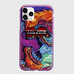 Чехол iPhone 11 Pro матовый Tekken hyper beast, цвет: 3D-фиолетовый