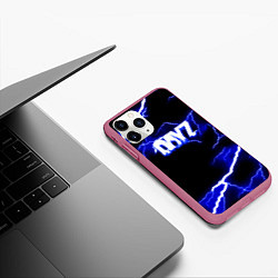 Чехол iPhone 11 Pro матовый DayZ storm steel, цвет: 3D-малиновый — фото 2