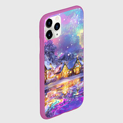 Чехол iPhone 11 Pro матовый Настроение рождества, цвет: 3D-фиолетовый — фото 2