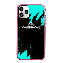 Чехол iPhone 11 Pro матовый Warframe краски голубые, цвет: 3D-малиновый