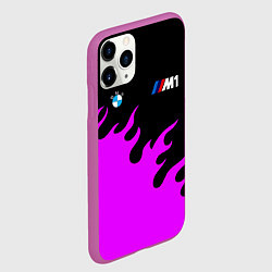 Чехол iPhone 11 Pro матовый BMW flame, цвет: 3D-фиолетовый — фото 2