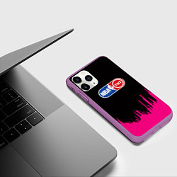Чехол iPhone 11 Pro матовый NBA розовые краски, цвет: 3D-фиолетовый — фото 2