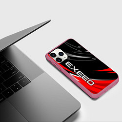 Чехол iPhone 11 Pro матовый Exeed - red uniform, цвет: 3D-малиновый — фото 2