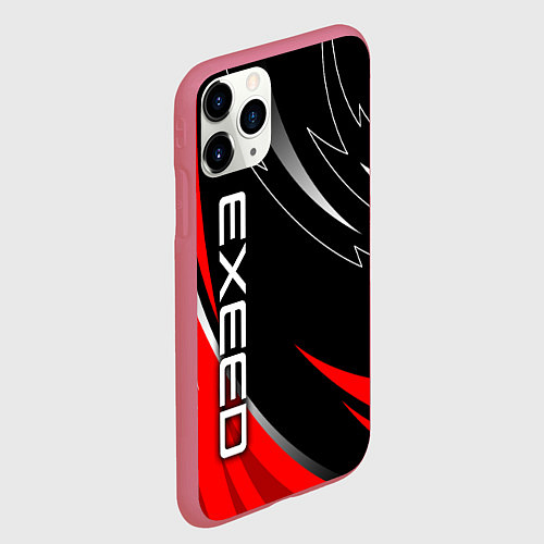Чехол iPhone 11 Pro матовый Exeed - red uniform / 3D-Малиновый – фото 2