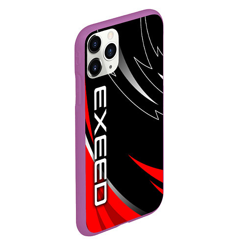 Чехол iPhone 11 Pro матовый Exeed - red uniform / 3D-Фиолетовый – фото 2