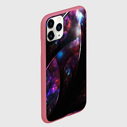 Чехол iPhone 11 Pro матовый Неоновая психоделика абстракция, цвет: 3D-малиновый — фото 2