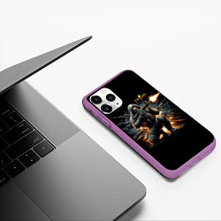 Чехол iPhone 11 Pro матовый Counter Strike - cool stormtrooper, цвет: 3D-фиолетовый — фото 2