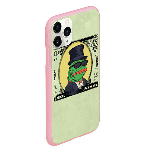 Чехол iPhone 11 Pro матовый Pepe is the main cryptocurrency / 3D-Баблгам – фото 2