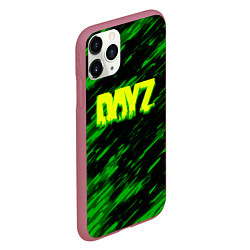 Чехол iPhone 11 Pro матовый Dayz кислотное лого краски, цвет: 3D-малиновый — фото 2