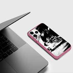 Чехол iPhone 11 Pro матовый Генгар, цвет: 3D-малиновый — фото 2