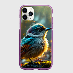 Чехол iPhone 11 Pro матовый Кукушка, цвет: 3D-фиолетовый