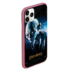 Чехол iPhone 11 Pro матовый Lord of the rings - gollum, цвет: 3D-малиновый — фото 2