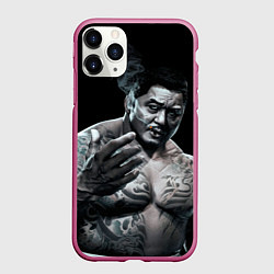 Чехол iPhone 11 Pro матовый Ma Dong Seok - yakudza, цвет: 3D-малиновый