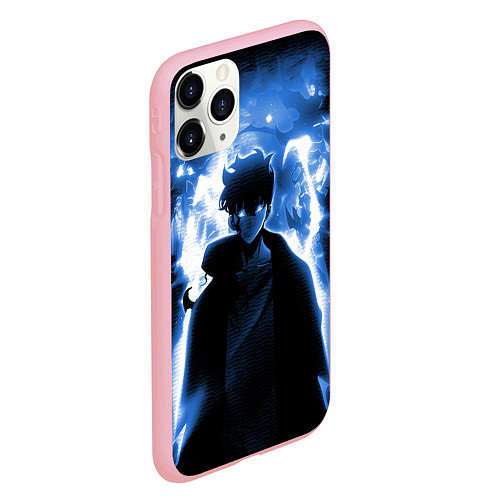 Чехол iPhone 11 Pro матовый Поднятие уровня в одиночку - магистр теней / 3D-Баблгам – фото 2