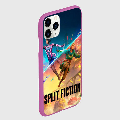 Чехол iPhone 11 Pro матовый Главные герои Split fiction / 3D-Фиолетовый – фото 2