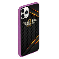 Чехол iPhone 11 Pro матовый Kingdom Come Deliverance 2 текстура из сетки, цвет: 3D-фиолетовый — фото 2