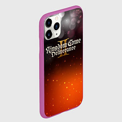 Чехол iPhone 11 Pro матовый Kingdom Come Deliverance 2 logo, цвет: 3D-фиолетовый — фото 2