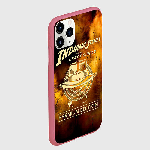 Чехол iPhone 11 Pro матовый Indiana Jones and the Great Circle / 3D-Малиновый – фото 2