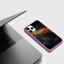 Чехол iPhone 11 Pro матовый Kingdom Come Deliverance 2 dark sky, цвет: 3D-фиолетовый — фото 2