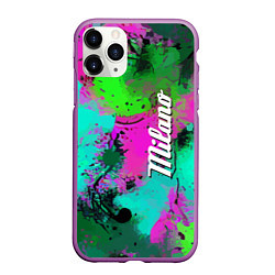 Чехол iPhone 11 Pro матовый Color impression - abstraction, цвет: 3D-фиолетовый