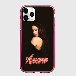 Чехол iPhone 11 Pro матовый Танцовщица Анора, цвет: 3D-малиновый