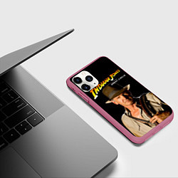 Чехол iPhone 11 Pro матовый Indiana Jones and the Great Circle, цвет: 3D-малиновый — фото 2