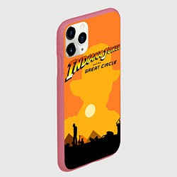 Чехол iPhone 11 Pro матовый Indiana Jones and the Great Circle, цвет: 3D-малиновый — фото 2