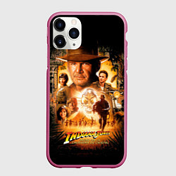 Чехол iPhone 11 Pro матовый Индиана Джонс: королевство хрустального черепа, цвет: 3D-малиновый