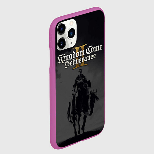 Чехол iPhone 11 Pro матовый Kingdom come deliverance 2 / 3D-Фиолетовый – фото 2