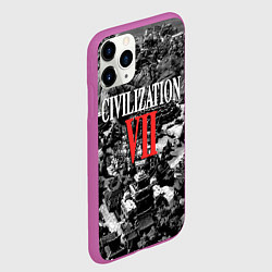 Чехол iPhone 11 Pro матовый Civilization VII, цвет: 3D-фиолетовый — фото 2
