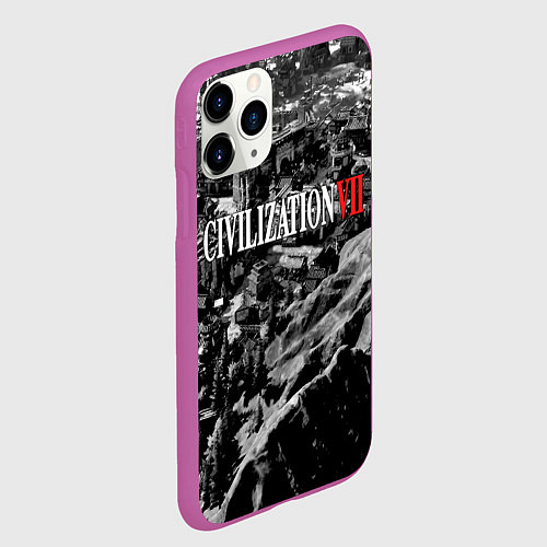 Чехол iPhone 11 Pro матовый Civilization VII / 3D-Фиолетовый – фото 2