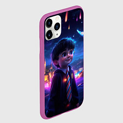 Чехол iPhone 11 Pro матовый Гарри Поттер и волшебное небо, цвет: 3D-фиолетовый — фото 2