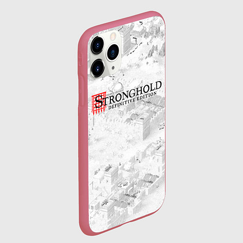 Чехол iPhone 11 Pro матовый Stronghold Crusader Definitive Edition / 3D-Малиновый – фото 2