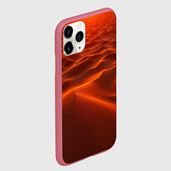 Чехол iPhone 11 Pro матовый Красная жара, цвет: 3D-малиновый — фото 2