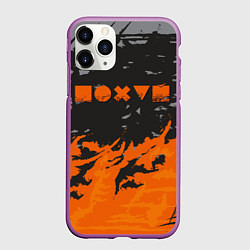 Чехол iPhone 11 Pro матовый Равнодушие оранжевый, цвет: 3D-фиолетовый