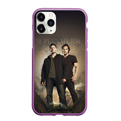 Чехол iPhone 11 Pro матовый Братья Винчестеры - Сверхъестественное, цвет: 3D-фиолетовый