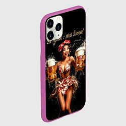Чехол iPhone 11 Pro матовый Все дуреют с этой Японии, цвет: 3D-фиолетовый — фото 2