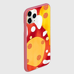 Чехол iPhone 11 Pro матовый Теплая африканская абстракция, цвет: 3D-малиновый — фото 2