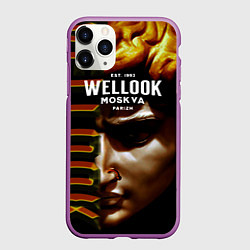 Чехол iPhone 11 Pro матовый Davids Face Look, цвет: 3D-фиолетовый
