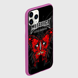 Чехол iPhone 11 Pro матовый Metallica - life in Belgrade, цвет: 3D-фиолетовый — фото 2