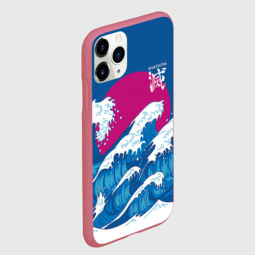 Чехол iPhone 11 Pro матовый Корпус бойни демонов - Kisatsutai / 3D-Малиновый – фото 2