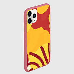 Чехол iPhone 11 Pro матовый Жаркий африканский паттерн, цвет: 3D-малиновый — фото 2