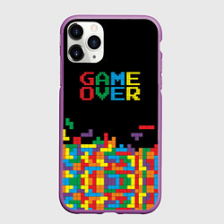 Чехол iPhone 11 Pro матовый Game over, цвет: 3D-фиолетовый